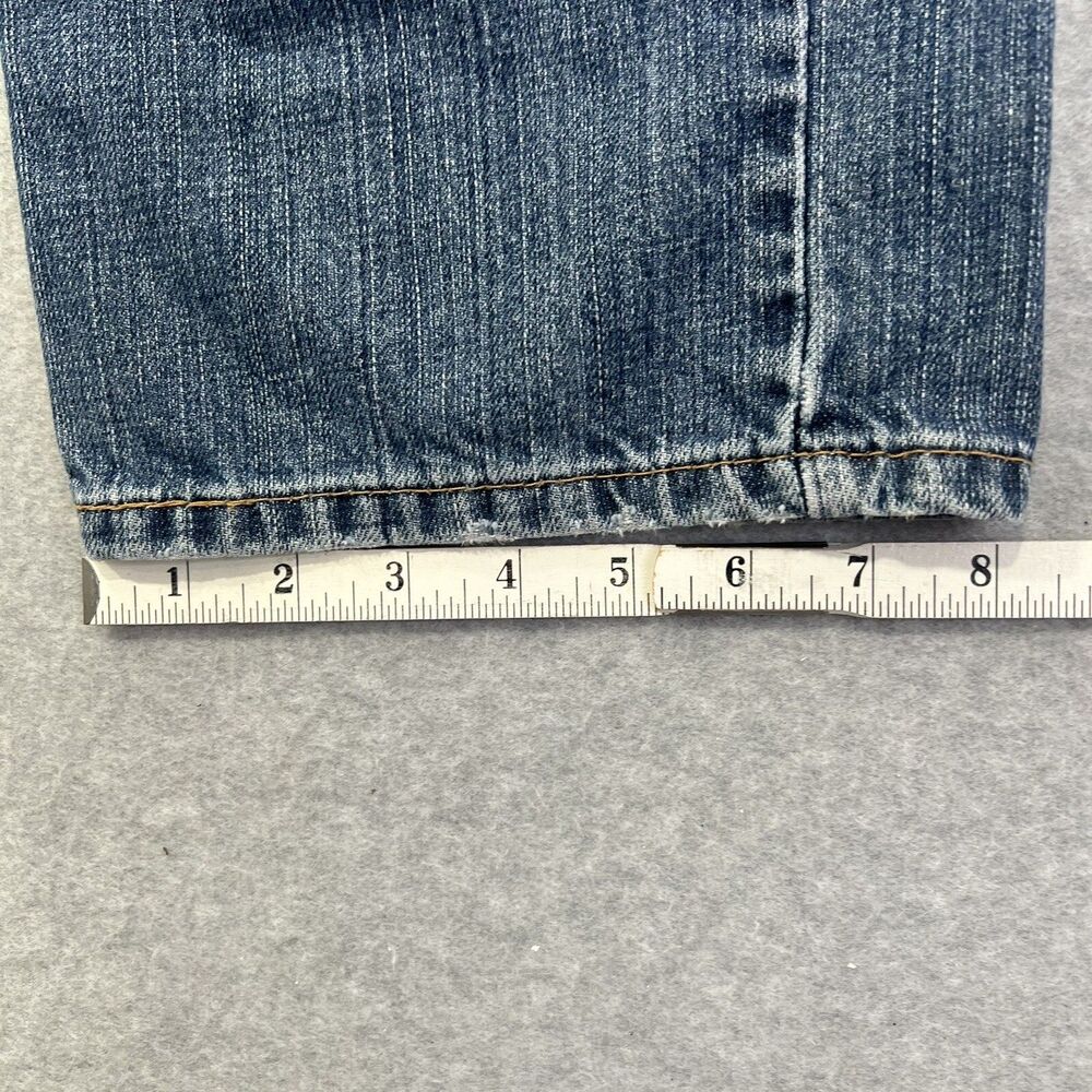 Levi's 559 Jeans Mens 33 Blue Straight Relaxed Fit Distressed Measures 33x31 - Picture 13 of 14